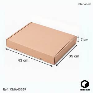 Anonymous <b>Brown</b> Kraft Cardboard Postal Box 43x35x7 cm Self-Assembling with Sturdy Lid Rigid <b>Boxes</b> Made of Recycled Materials - Product Image 2