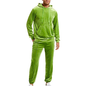 Nouvel arrivage de survêtements 2 pièces survêtements en velours pour hommes ensembles 2 pièces décontractés à manches longues meilleurs survêtements personnalisés au tarif de gros - Product Image 4
