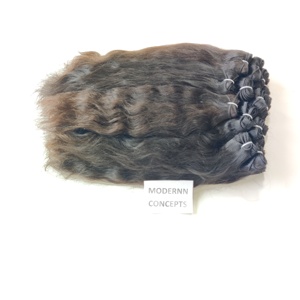 Vente en gros d'extensions de cheveux humains indiens vierges naturels non traités perruques avec vague d'eau Kinky Straight Styles Remy Hair Grade - Product Image 3