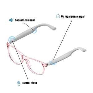 UF08 <b>Bluetooth</b> Smart Sunglasses 3D SurRound Sound <b>Microphone</b> UV400 Protection Touch Control & Built-In <b>Microphone</b> Tech 2025 rosa - Product Image 5