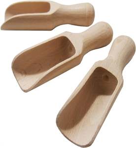 Ustensiles de cuisine Cuillère à cuillère en bois Mini cuillère à sel de bain en bois Cuillère à bonbons Cuillère à thé à mesurer À prix abordable - Product Image 3