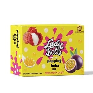 Hot Selling Premium Quality <b>BOBA</b> TEA <b>Popping</b> <b>Boba</b> Kit with Tapioca Balls & Flavor Options Stylish Gift Box - Product Image 1
