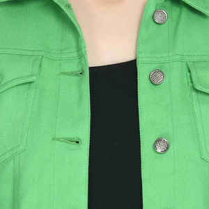 Chaqueta Vaquera Personalizada de Tela de Poliéster, Chaqueta Vaquera de Moda para Mujer, Chaqueta Vaquera de Felpa para Hombre - Product Image 6