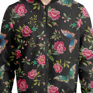 แจ็คเก็ตบอมเบอร์หนังบุผ้าสำหรับผู้ชาย คุณภาพสูง ผลิตตามสั่ง ป้ายกำกับเองได้ คอตั้ง โลโก้ด้านหน้า แห้งเร็ว ระบายอากาศดี เหมาะสำหรับฤดูหนาว รับผลิตแบบ OEM - Product Image 3