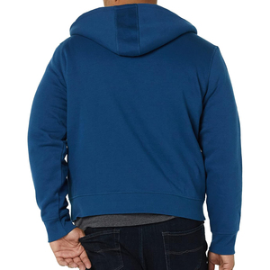2024 nouveauté hommes de haute qualité personnalisé Zip 100% coton polaire lourd coupe-vent respirant à capuche Streetwear hiver - Product Image 2