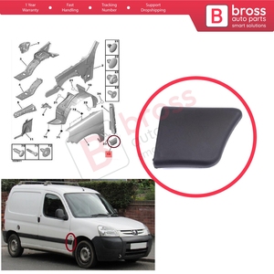 Moldura de Guardabarros Delantero Derecho BSP1204-2 para Partner M59 2002-2008 Facelift 8544.J6 - Product Image 5