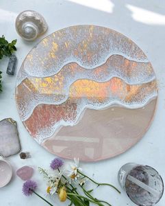 Sous-verres en résine de luxe faits à la main personnalisables tampons carrés colorés pour ensemble de table de tapis de cuisine meilleur prix - Product Image 6