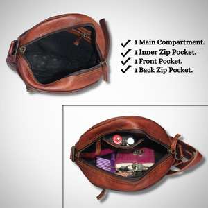 Madosh Sac à bandoulière en cuir léger et durable pour femme à la mode - Product Image 4