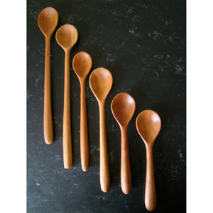 Couverts en bois au fini naturel et lisse Ensemble de couverts écologiques faits à la main Cuillère Fourchette Couteau Ensemble pour café et restaurant à la maison - Product Image 5