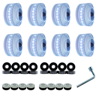 Patins à roulettes à double rangée à quatre roues 5832 mm, roues lumineuses en PU résistantes à l'usure, roues de remplacement silencieuses pour patins à roulettes pour enfants