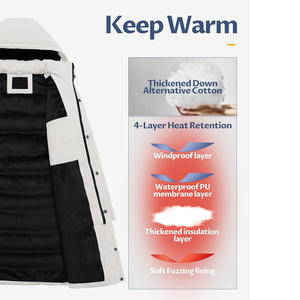 Chaqueta Parka de Invierno Personalizada para Hombre con Acolchado Grueso, Capucha Ajustable, Cremallera Suave y Duradera, Ropa de Marca Privada Verificada - Product Image 4