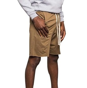 Pantalones Cortos Deportivos para Hombre, 100% Algodón, Estilo Vintage, Color Sólido, con Cordón Ajustable, Tejido Grueso, Estilo Holgado, para Correr al Aire Libre - Product Image 4