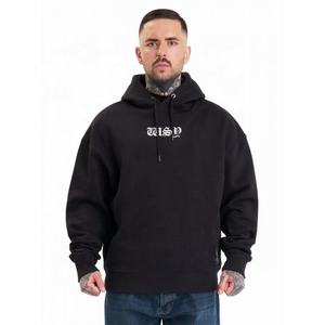 Sweat-shirt à capuche brodé personnalisé avec logo OEM, tendance 2024, coton lourd de qualité supérieure, coupe ample, imprimé en polaire - Product Image 1