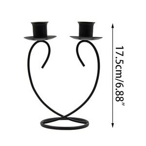 Portavelas creativo hecho a mano moderno negro de seis cabezas, portavelas de Metal de varias cabezas para el hogar, bares, decoración de Navidad - Product Image 4