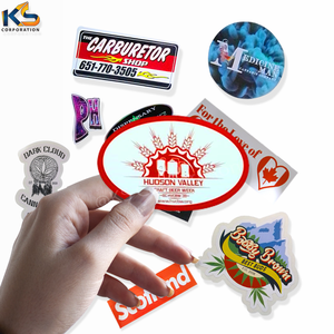 Pegatinas de vinilo personalizadas de forma ovalada personalizadas troqueladas individuales pegatinas impermeables a prueba de UV de alta calidad - Product Image 1