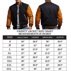 Chaqueta universitaria de cuero de lana de alta calidad para hombre, abrigo de invierno con cuello levantado, diseño personalizado, lienzo, patrón de moda terminado - Product Image 6