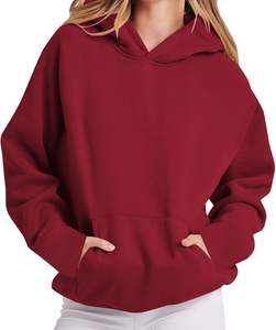 Women's Long Sleeve Fleece Pullover <b>Sweatshirt</b> OEM ODM Factory Supply with Custom Logo Hooded Private Label for Winter - Product Image 1