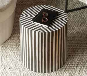 Beautif hecho a mano estilo moderno varilla incrustaciones de hueso mesita de noche Beautif Rod taburete diseño para muebles de dormitorio - Product Image 2