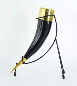 MORDEN DRINKING HORN WITH HANDLE THEME Engraving Ideal <b>for</b> Medieval Stores Viking Supply Horn <b>for</b> - Product Image 4