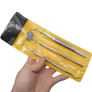 Kit d'examen dentaire à domicile portable Instruments en acier inoxydable 6 pièces Manuel léger certifié CE Soins bucco-dentaires efficaces - Product Image 5