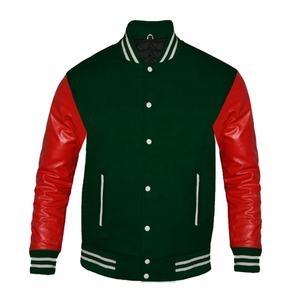 Chaquetas Bomber de Béisbol Unisex, Cómodas, Diseño de Logotipo Bordado de Moda OEM, Chaquetas Letterman al por Mayor - Product Image 1