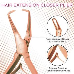 Hair Extensions Tools Stainless Steel Hair Extension <b>Pliers</b> <b>Sets</b> Kit Accessory <b>Set</b> Hair Extensions Tinsel Tool Kit Tech - Product Image 2