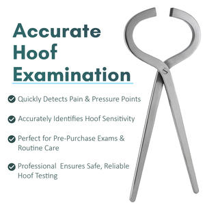 Testeur de sabot de qualité supérieure en acier inoxydable Delta testeur de sabot produits vétérinaires outil de détection d'abcès de sabot robuste 13" - Product Image 2