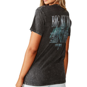 Camiseta de gran tamaño de alta calidad para mujer, Camiseta con estampado personalizado, logotipo de talla grande, estilo informal de ocio, diseño sencillo en blanco para el verano - Product Image 2