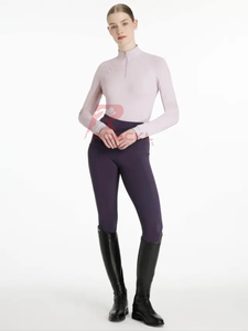 OEM Women Horse Riding Baselayer Breathable Quick Dry Material Customizable <b>Long</b> <b>Sleeve</b> Equestrian Wholesale Professional - Product Image 4
