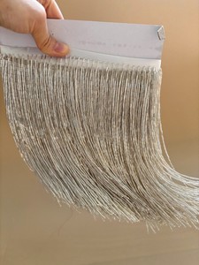 Garniture de gland torsadé Antique de haute qualité en fil de métal garnitures de frange de lingot personnalisées plaquées pour rideaux et vêtements - Product Image 3