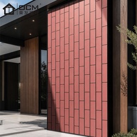 Panneau en fibrociment texturé imitation brique préfini 12 mm pour revêtement de façade de villa en Europe EN 12467 certifié ignifuge sans amiante