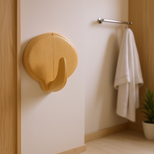 วีแอล PRIMA ตะขอแขวนเสื้อคลุมลายไม้ ดีไซน์ไม้สุดหรูสำหรับใช้ในห้องน้ำหรือห้องนอน - Product Image 3