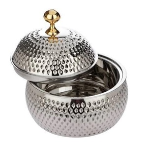 Grossiste Casserole de luxe de forme ronde Chauffe-plat de cuisine Pot en métal de haute qualité avec poignée. - Product Image 4