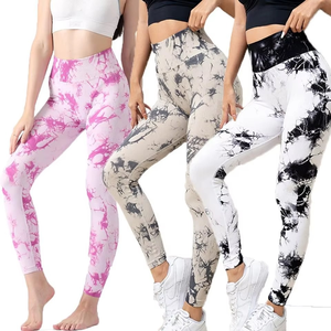 Vêtements décontractés Tie Dye Fitness Yoga Pantalon Sport Femmes Leggings Sans Couture Respirant Taille Haute Collants Gym Vêtements Vêtements D'été - Product Image 2