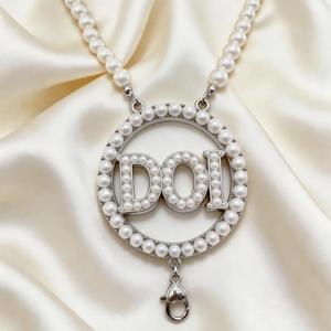 Collar con Colgante de Perla de Imitación Estilo Budista DOI, Personalizado, Nuevo, para Mujer - Cordón de Ordenación Sorority - Product Image 2