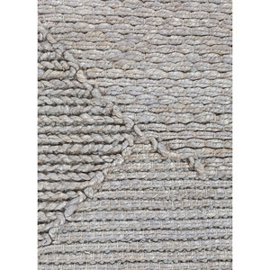 Tapis en jute et chanvre tissés à la main Nomadic Threads, motifs géométriques et abstraits, tissage plat, rectangulaires, pour couloir, décoration intérieure - PDJT-242 - Product Image 3
