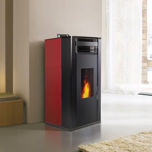 Poêle à granulés de bois pour chauffage intérieur aux États-Unis, foyer à commande à distance, acier, fonte, alimenté au bois, poêle à bois - Product Image 1