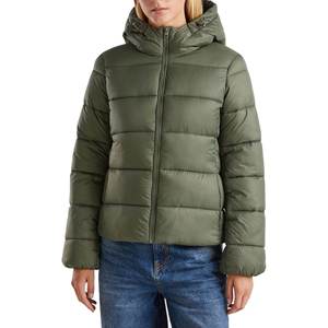Chaqueta Acolchada de Punto Totalmente Personalizada, Nueva, Transpirable, con Capucha, para Mujer, Invierno, 100% Poliéster, Servicio OEM - Product Image 1