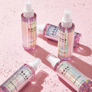 Brume faciale à la rose de la marque cosmétique coréenne n°1 SOQU, extrait de rose fabriqué en Corée, améliore le teint et équilibre la peau. - Product Image 2