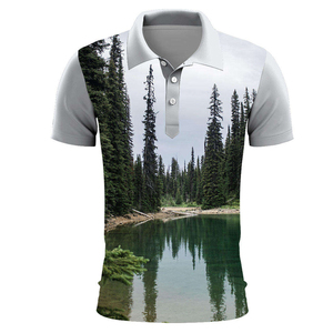 Le sport des hommes sur mesure pour l'impression par sublimation de chemise de polo avec 3 boutons - Product Image 6