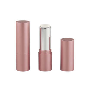 Tube de rouge à lèvres cylindrique en plastique vide noir/or rose pour femmes, emballage de baume à lèvres, haute qualité, moulage par injection, estampé à chaud - Product Image 6