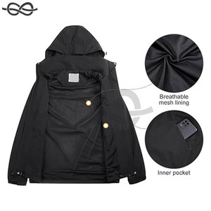 Chaqueta de concha impermeable de calle alta para hombre, abrigo de lluvia con capucha cortavientos para actividades al aire libre, senderismo, escalada, Viajes - Product Image 6