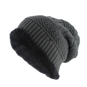 Suéter de Lana, Acrílico, Cachemira, Gorro de Invierno Cálido, Tejido, con Parches, Forro de Felpa, Seda y Satén - Product Image 5