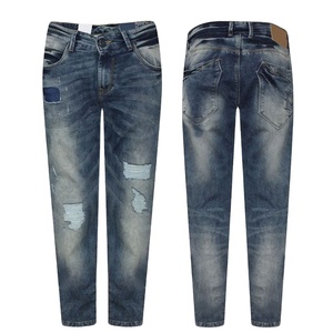 Jean en denim tissé d'hiver finition luxe, coton premium haute densité, écologique, durable, qualité export, direct usine - Product Image 1
