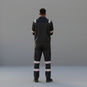 Combinaison de travail industrielle confortable et fiable, combinaison de travail de couleur vive adaptée à la force de travail industrielle, combinaison de travail haute visibilité - Product Image 5