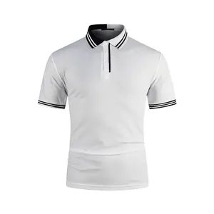 Venta al por mayor de polos de hombre personalizados Jersey de algodón logotipo bordado personalizado polos de hombre de algodón de talla grande Polo de hombre - Product Image 5