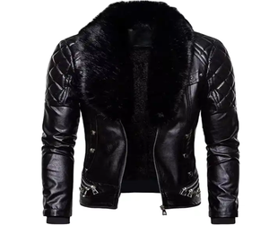 Veste en cuir pour homme de haute qualité, personnalisée, tendance, pour motard, toutes tailles, en vente, veste en cuir tendance pour homme - Product Image 3