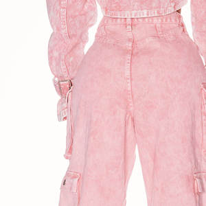 Pantalons cargo d'entraînement pour femmes à bas quantité minimale de commande pour l'extérieur avec poches latérales Concevez votre propre pantalon cargo Streetwear à bas prix pour femmes - Product Image 6