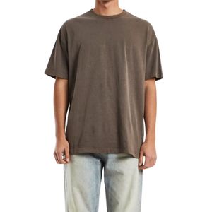 MOQ bajo Logotipo personalizado Impresión Oversize Camiseta 100% algodón con logotipo personalizado Hombres Baggy Plain T Shirts - Product Image 2