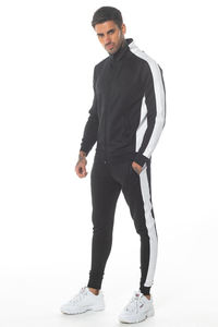 ชุดวอร์มผ้าฝ้ายแบบสวมหัวสำหรับผู้ชายชุดวอร์ม2ชิ้นแบบสวมหัวทรงโอเวอร์ไซส์สำหรับผู้ชาย - Product Image 3